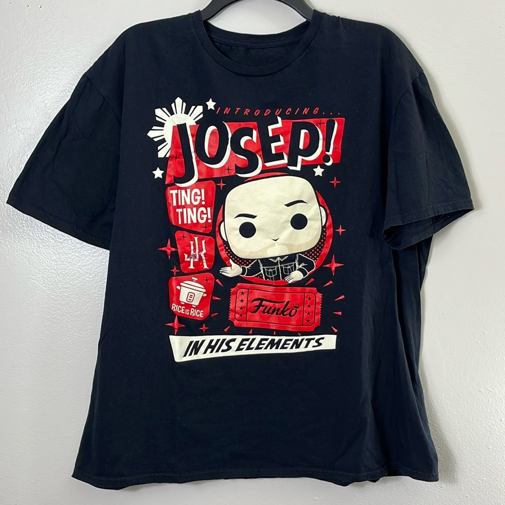 Pop Funko Josep! Comedy Tour Graphic Tee Shirt Black Short Sleeve Men’s Size XL